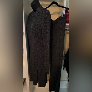 BCBG Max Azira Chic Gray Knit Dress Set